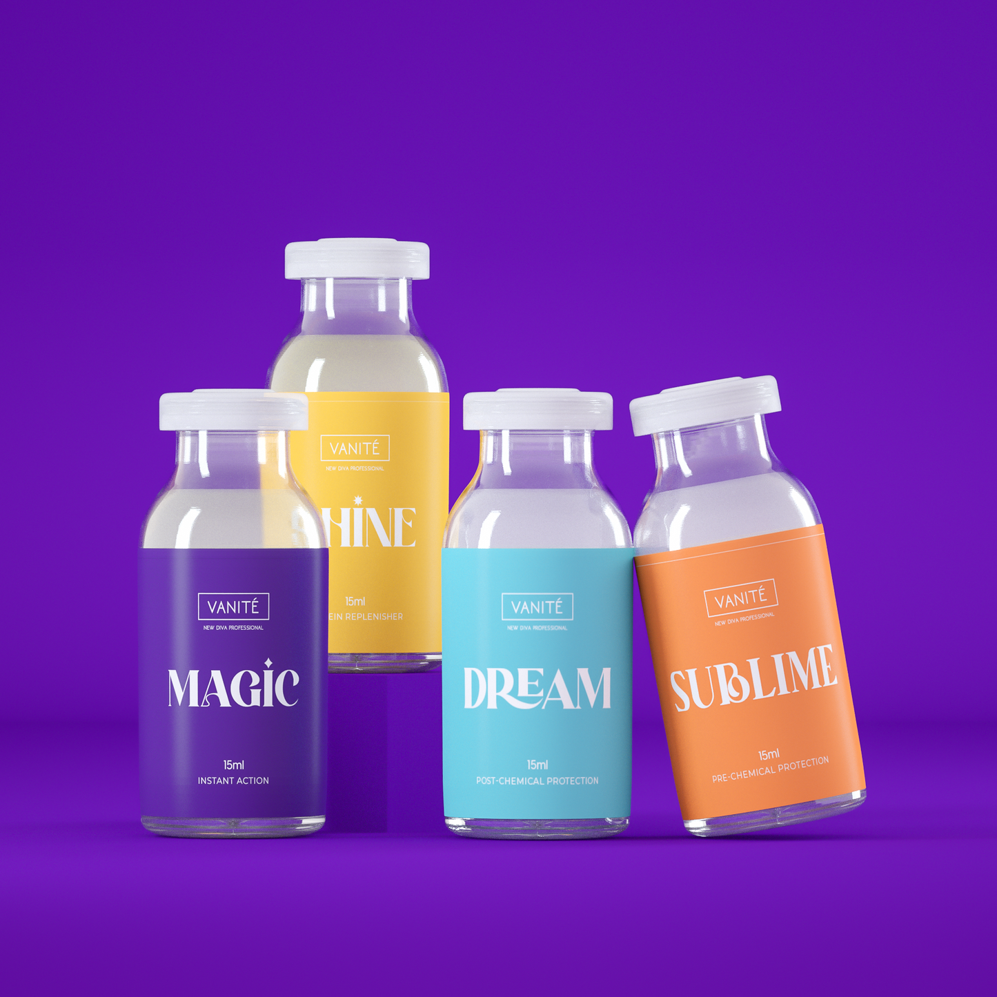 Kit 4 Ampolas de tratamento 15ml (Cronograma Capilar)