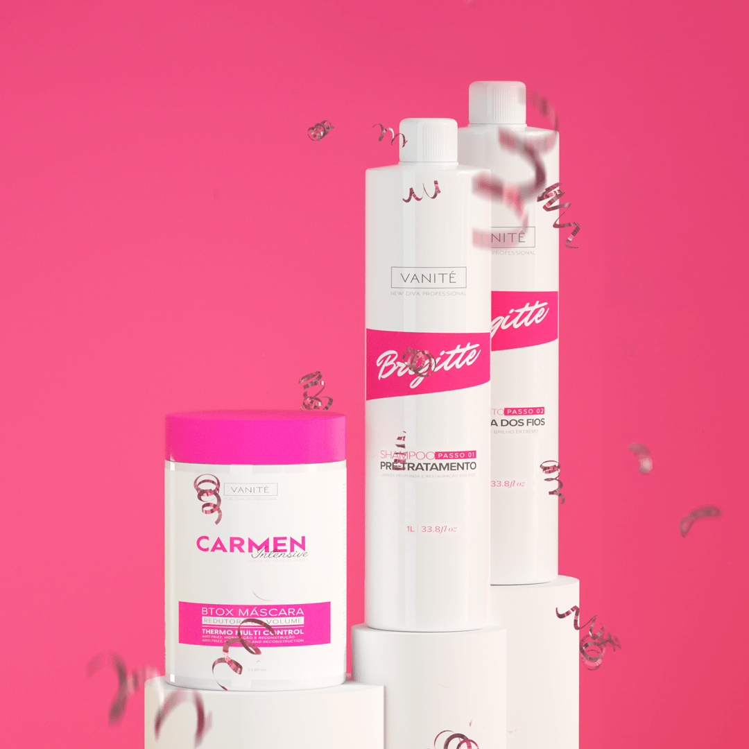 Combo Brigitte Shampoo e Plástica dos Fios + Carmen Intensive