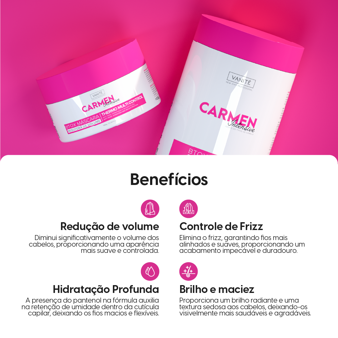 Kit Btox Carmen 300g Thermo Control Quaternizado