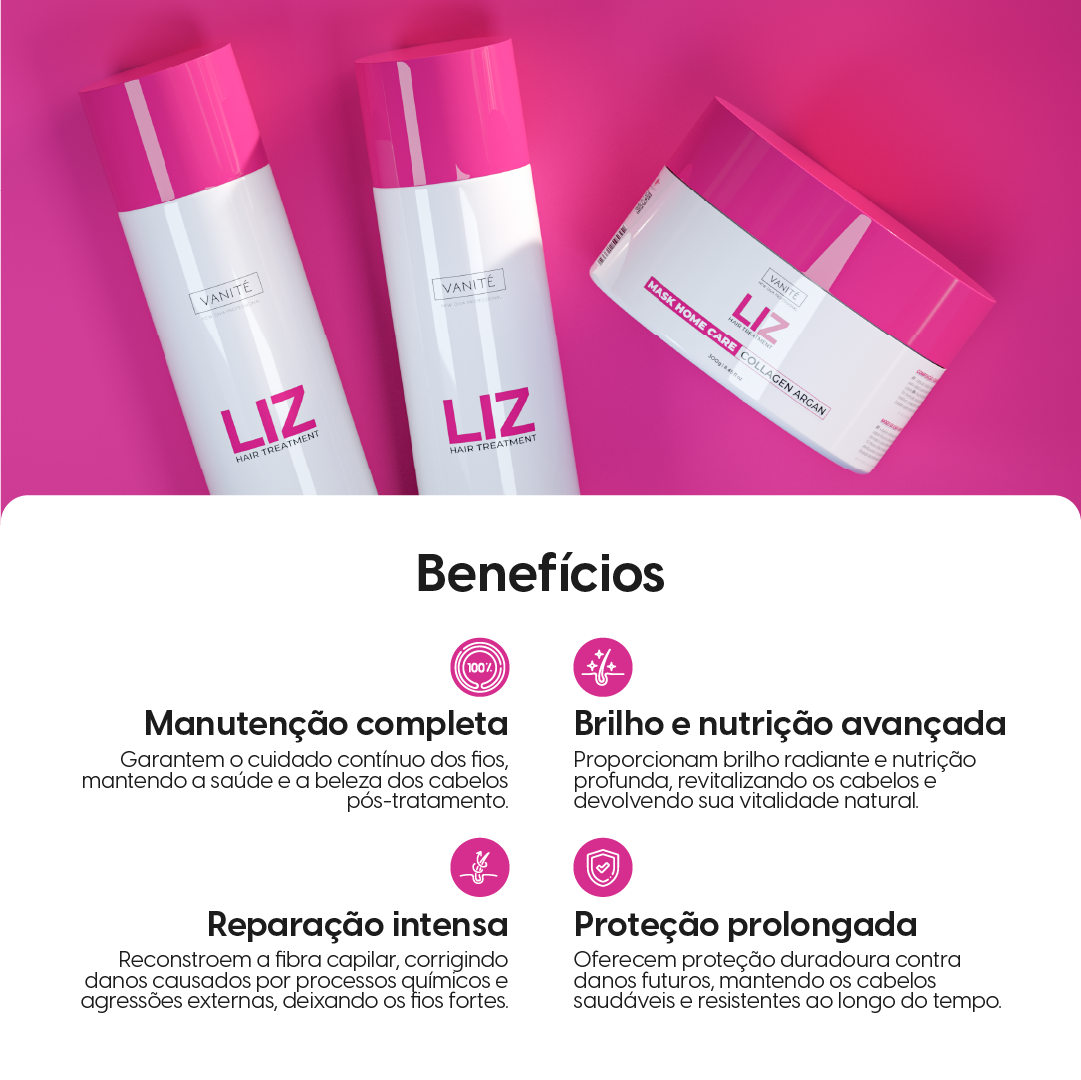 Shampoo e Condicionador Home Care Liz 250ml