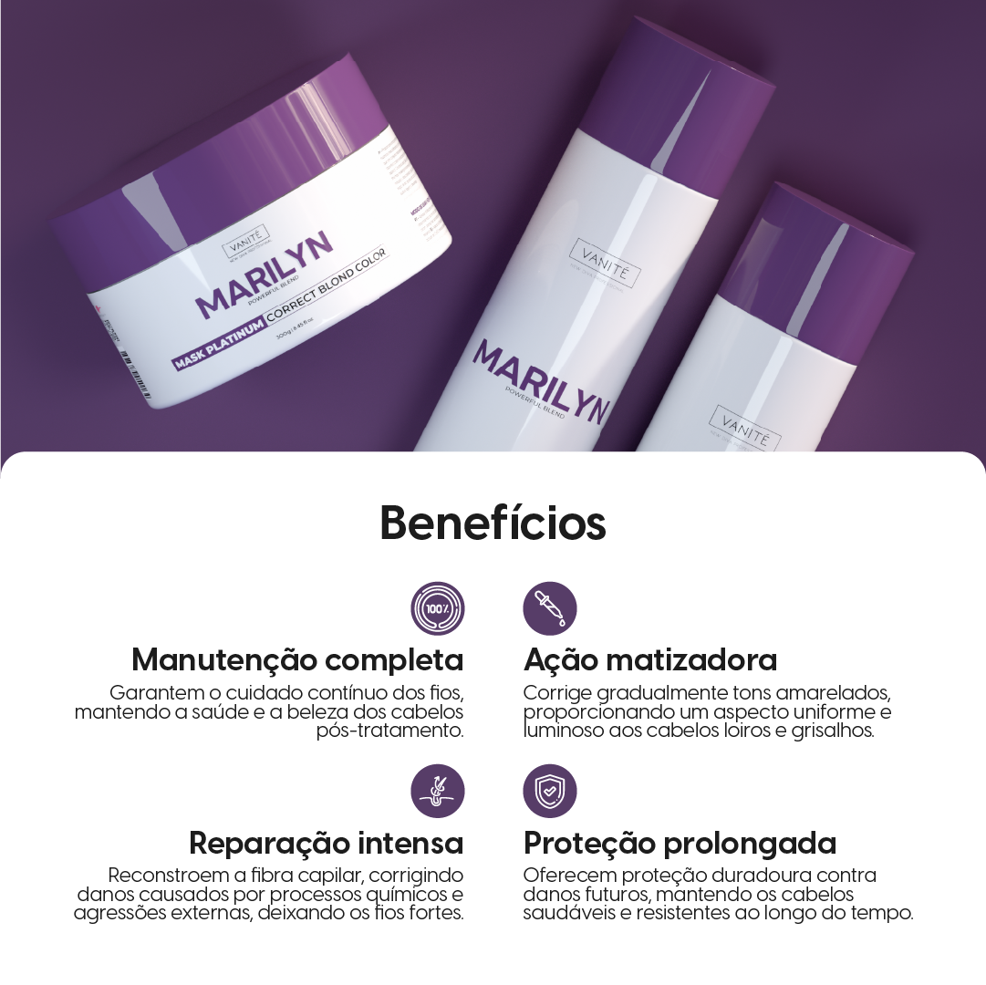 Shampoo e Condicionador Home Care Marilyn 250ml