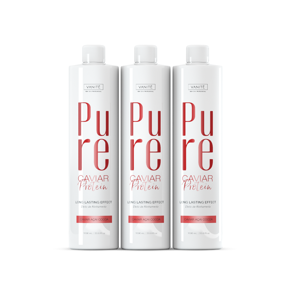 3 Unidades - Pure Caviar Protein - Semi Definitiva Organica - 1000ml