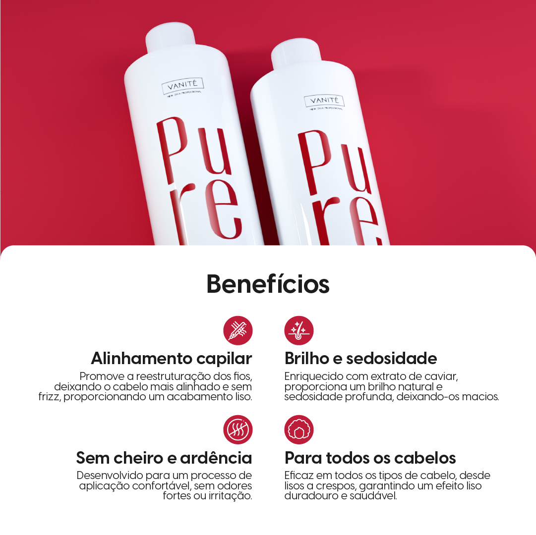 3 Unidades - Pure Caviar Protein - Semi Definitiva Organica - 1000ml