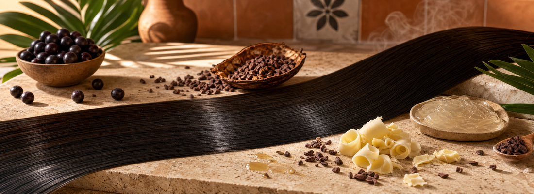 Cabelo liso e brilhante após progressiva brasileira sem formol em salão profissional