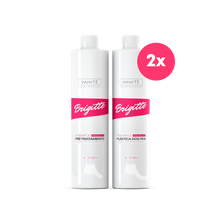 2 Kit Escova Progressiva Brigitte | Shampoo + Ativo 1000ml