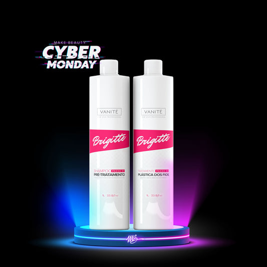 Kit Escova Progressiva Brigitte | Shampoo + Ativo 1000ml