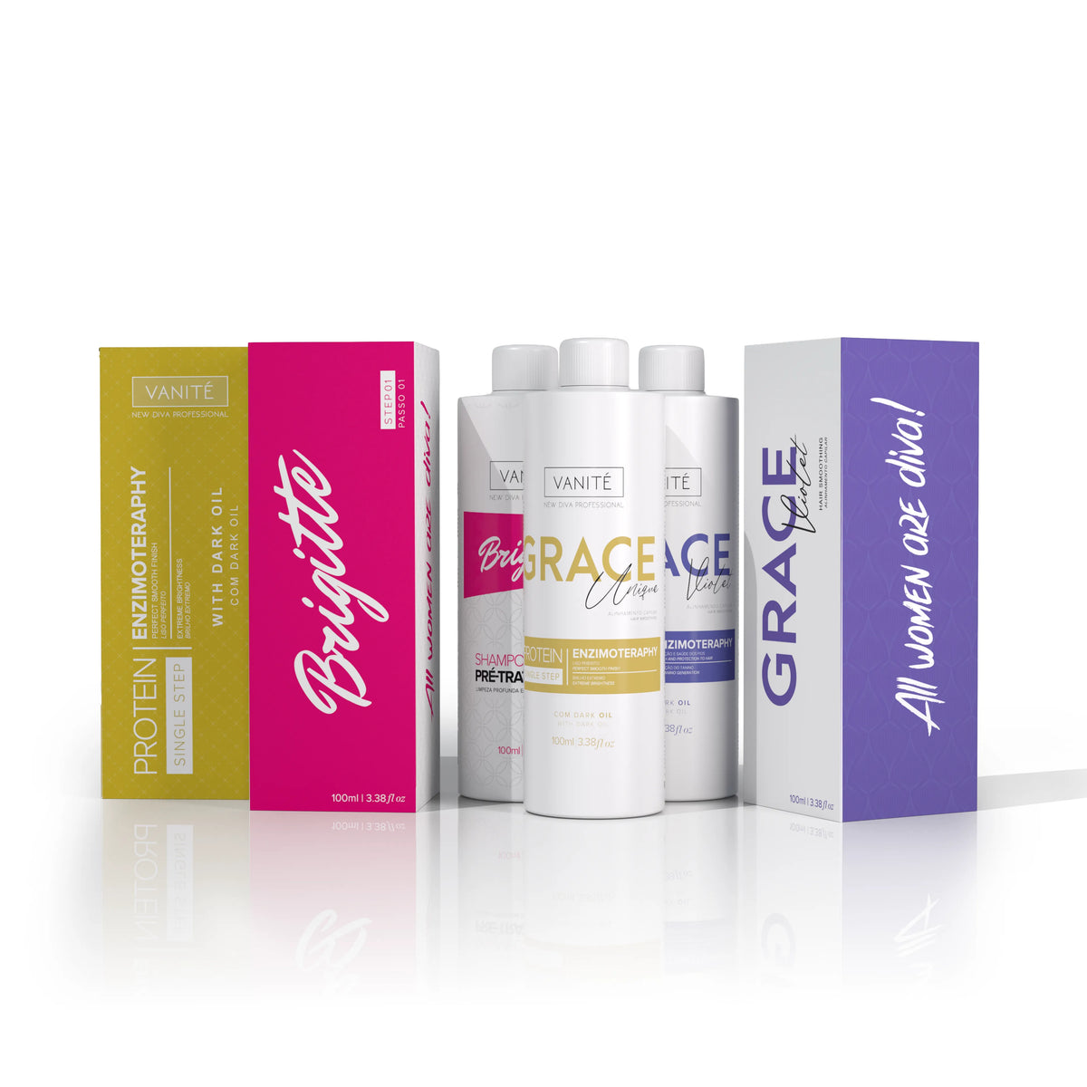Grace Unique Kit Grace Unique + Violet + Shampoo Brigitte 100ml – Make Beauty Brasil