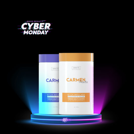 Kit Btox Carmen Sensitive + Platinum 1kg Thermo Control Quaternizado