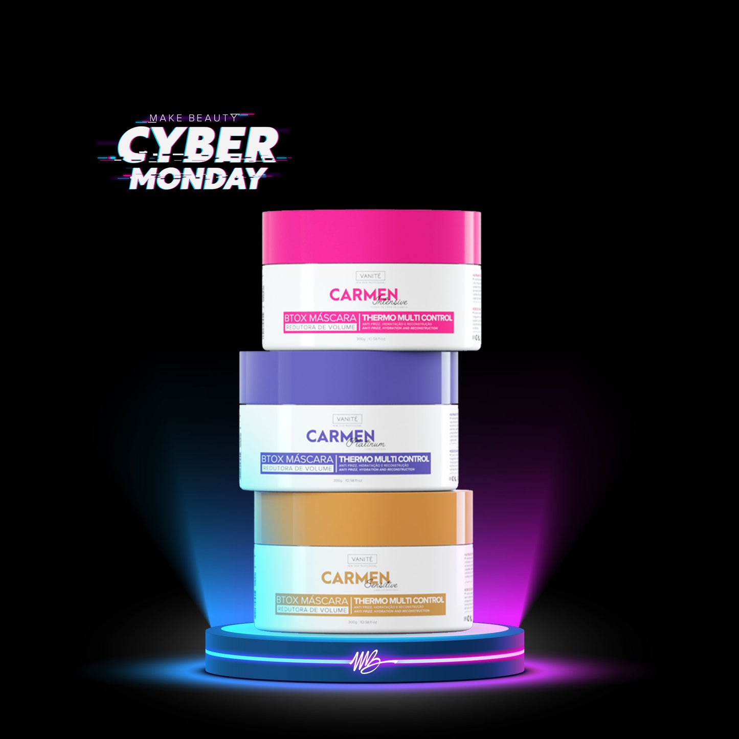 Kit Btox Carmen  300g Thermo Control Quaternizado