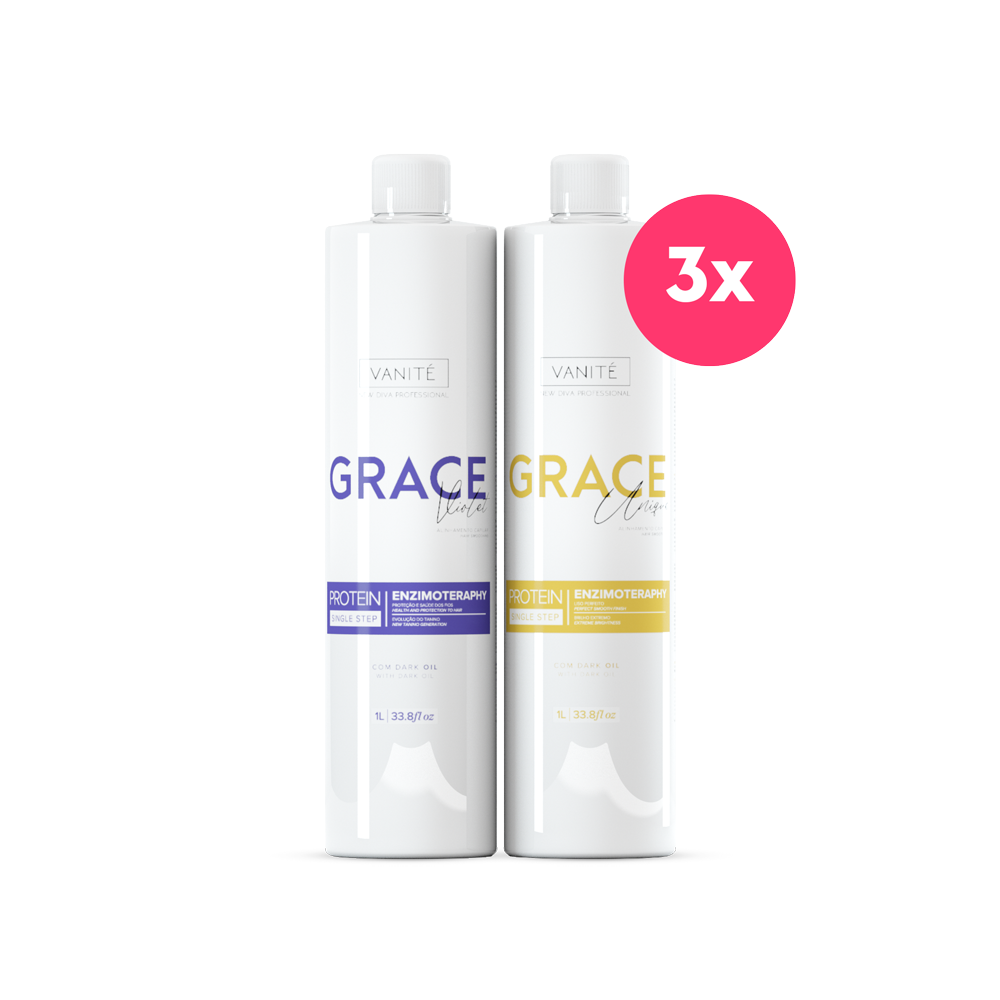 3 Unidades Grace Unique 1000ml + 3 Unidades Grace Violet 1000ml