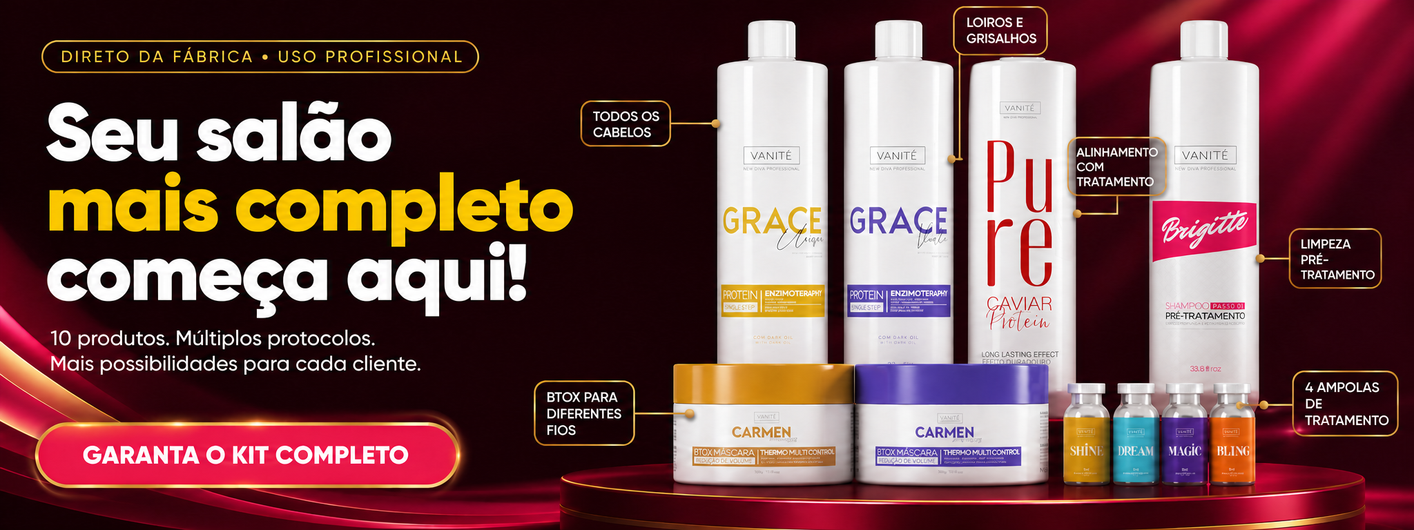 Combo Salão Completo Make Beauty