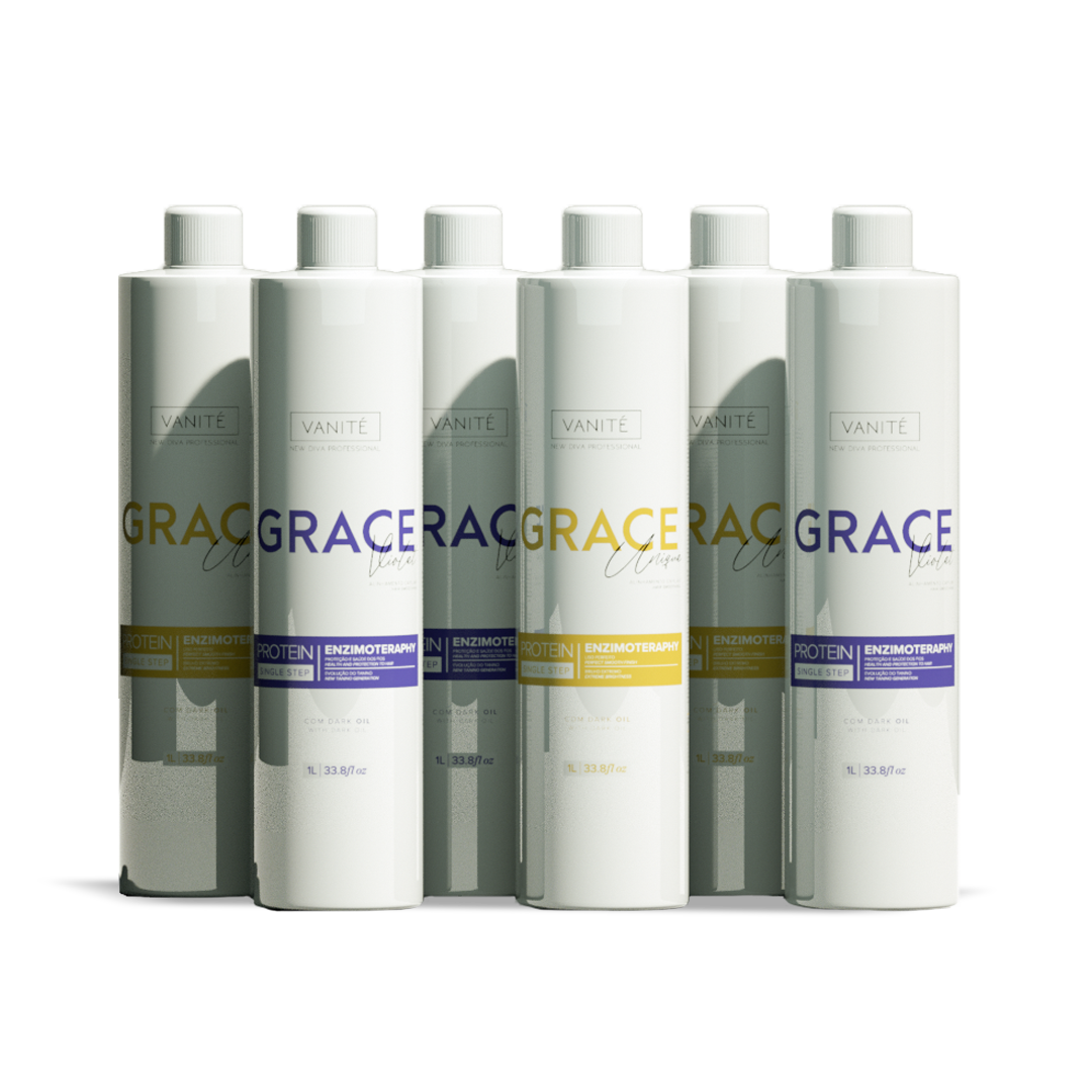 3 Unidades Grace Unique 1000ml + 3 Unidades Grace Violet 1000ml